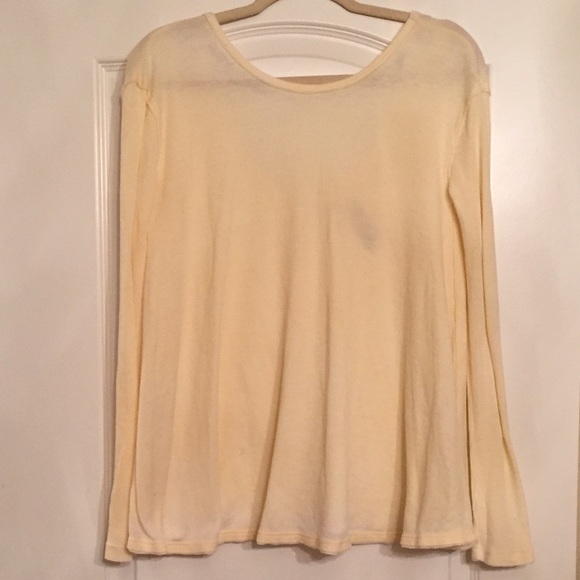 We The Free Low Back Yellow Thermal Top